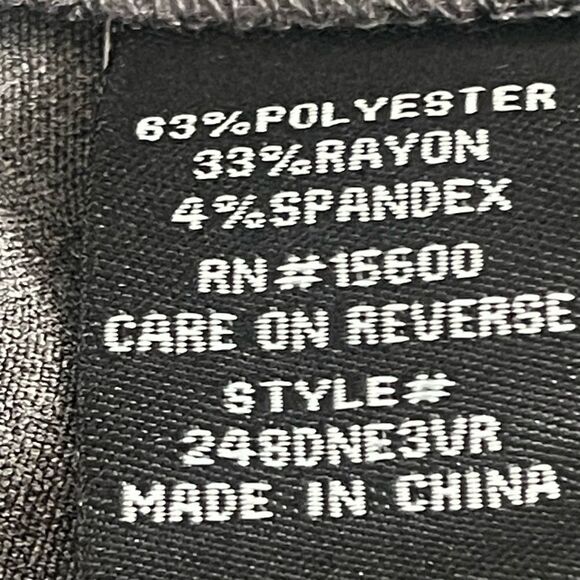 Violet and Roses - Women’s Dress Pants with tie belt. Size: 19/30 Color: Gray - Picture 6 of 8